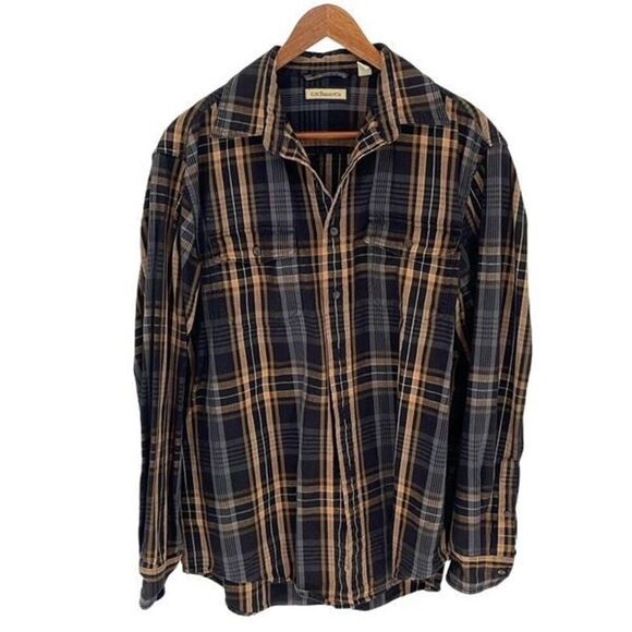 G.H‎ Bass & Co. Mens Plaid Cotton Long Sleeve Button Up Shirt Multicolor Medium - Picture 1 of 8